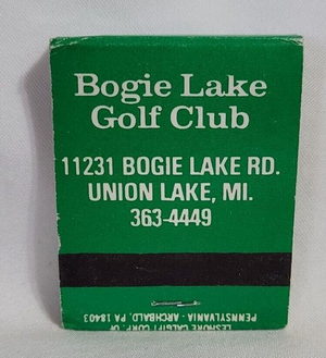 Bogie Lake Golf Course - Matchbook